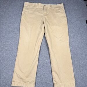 Southern Pines Mens Khaki Chino Pants Straight Leg Tan Stretch 40x30 RN121096